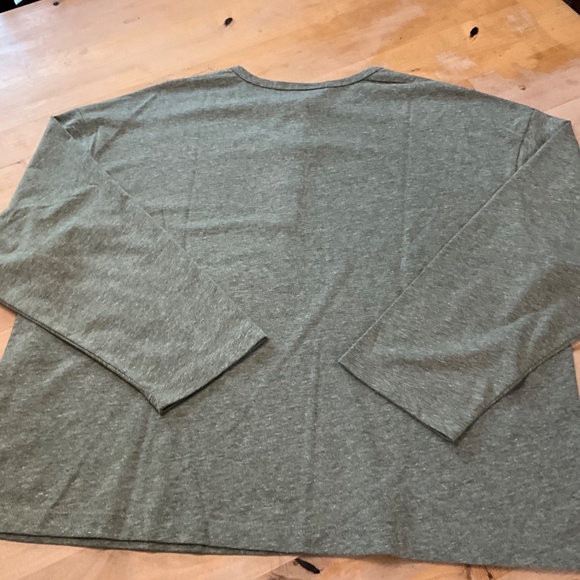 LA RELAXED NEW HENLEY SAGE GREEN /ORGANIC COTTON - Picture 5 of 7